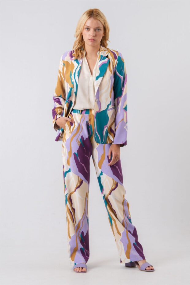 Pantalon lineal trama